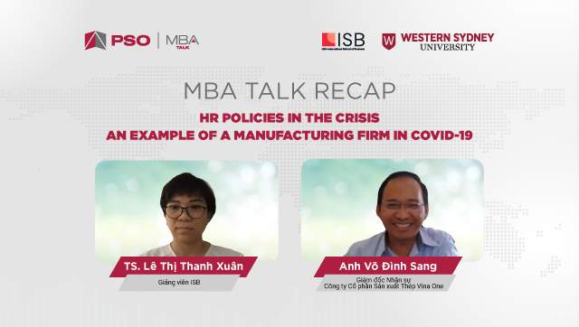 MBA Talk #12: HR policies in the crisis – An example of a manufacturing firm in Covid-19