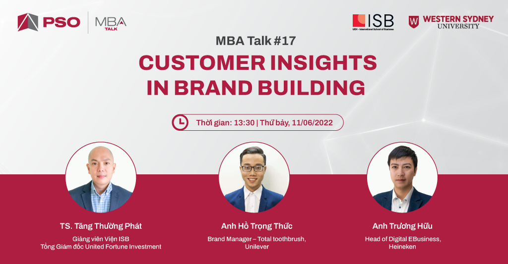 MBA Talk #17:  Customer insights in brand building 