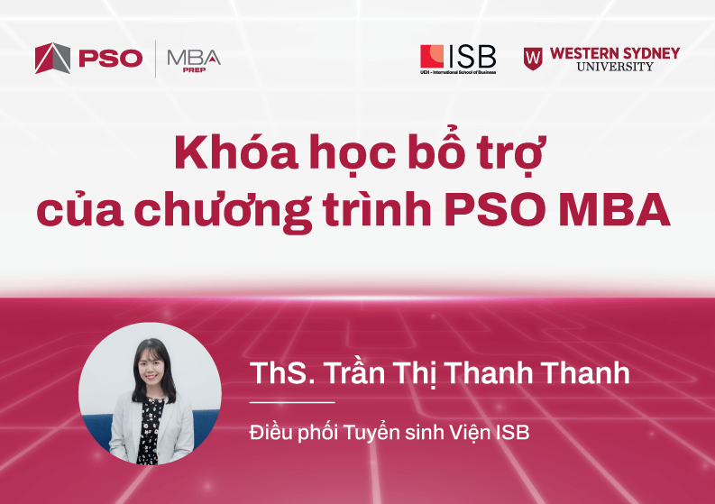 ThS. Trần Thị Thanh Thanh giải thích về khóa học bổ trợ của chương trình PSO MBA