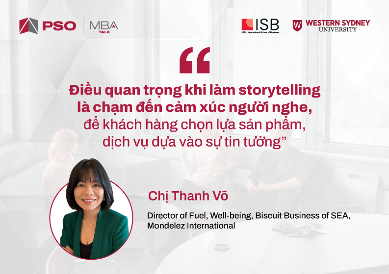 Chị Thanh Võ chia sẻ về chủ đề Storytelling tại MBA Talk #8