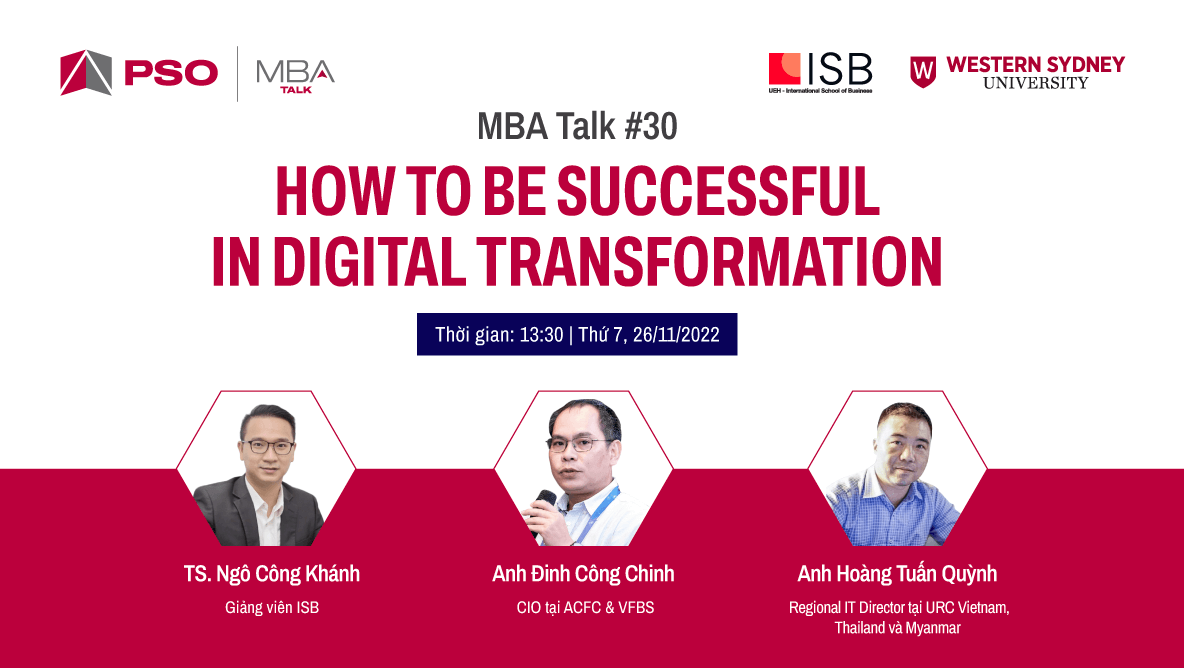 MBA Talk #30: How to be successful in digital transformation