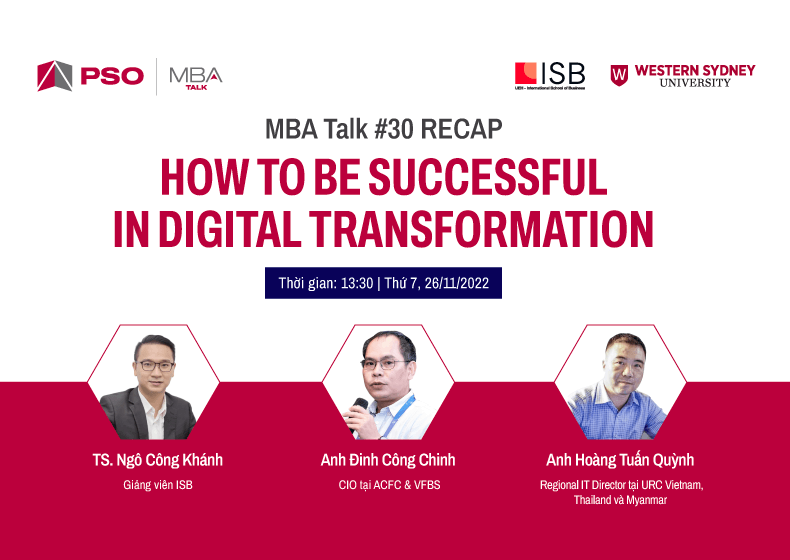 MBA Talk #30 recap: How to be successful in digital transformation