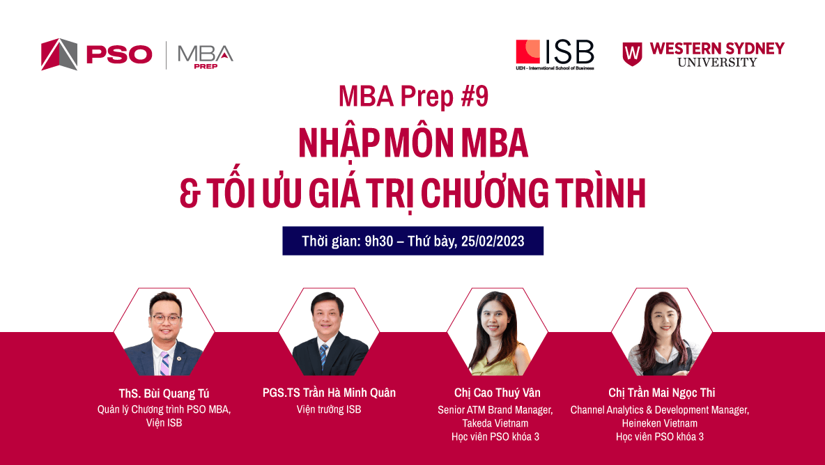 MBA Prep #9: Nhập môn MBA & tối ưu giá trị chương trình