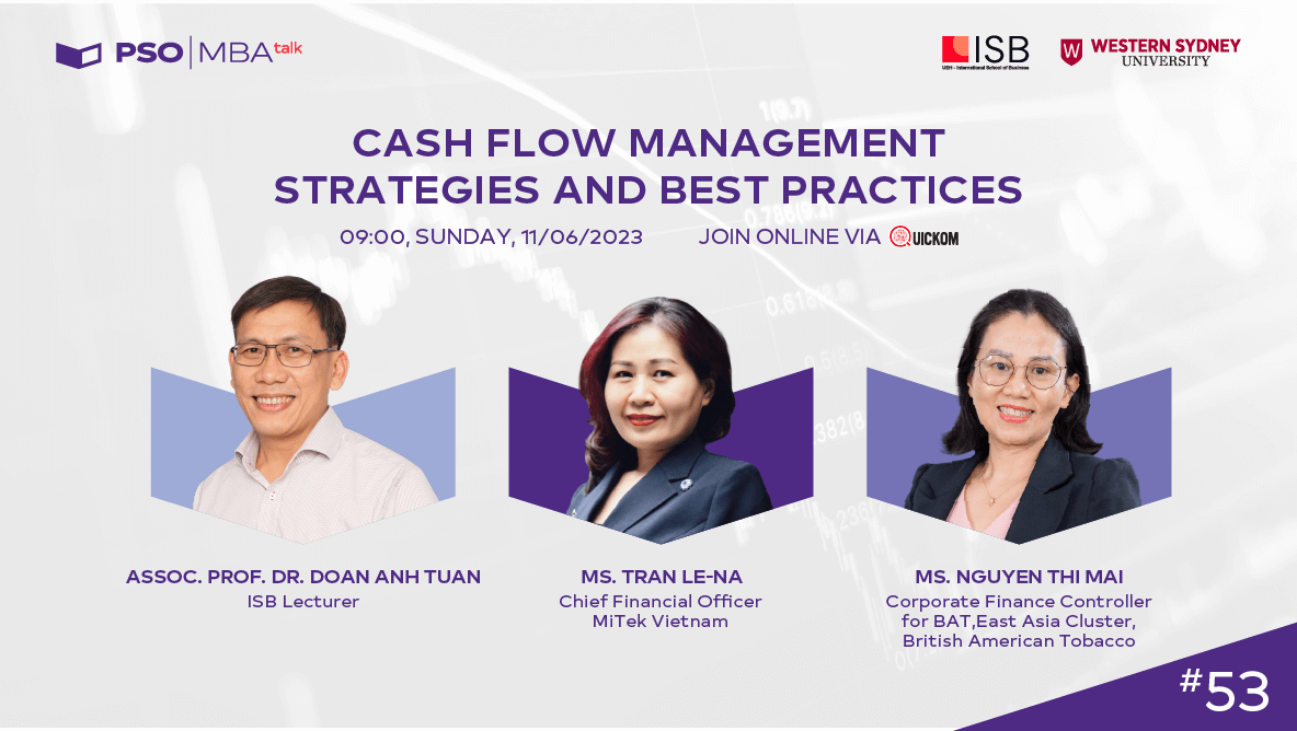 PSO MBA - MBA Talk #53 - Cash flow management strategies and best practices