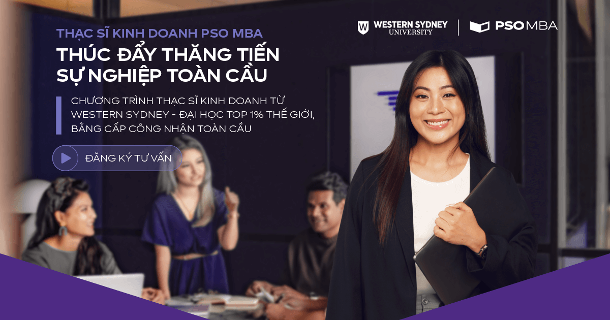 PSO MBA là chương trình thạc sĩ kinh doanh hợp tác giữa ai và ai?
