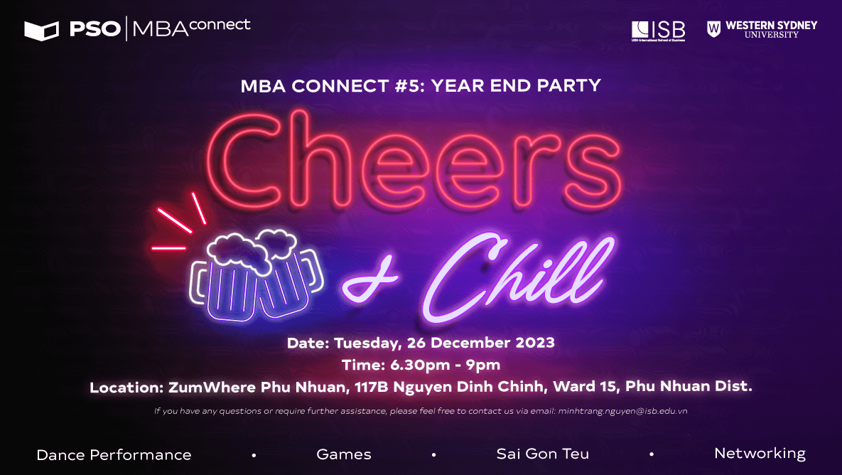 MBA Connect #5: Year End Party – Cheers & Chill