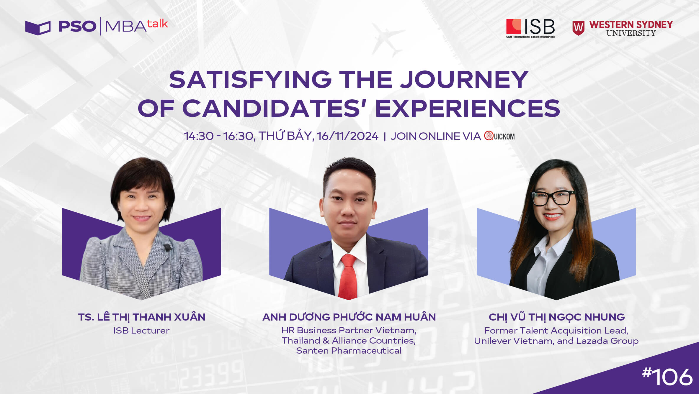 MBA Talk #106: Sastisfying-the-journey-of-candidate's experience