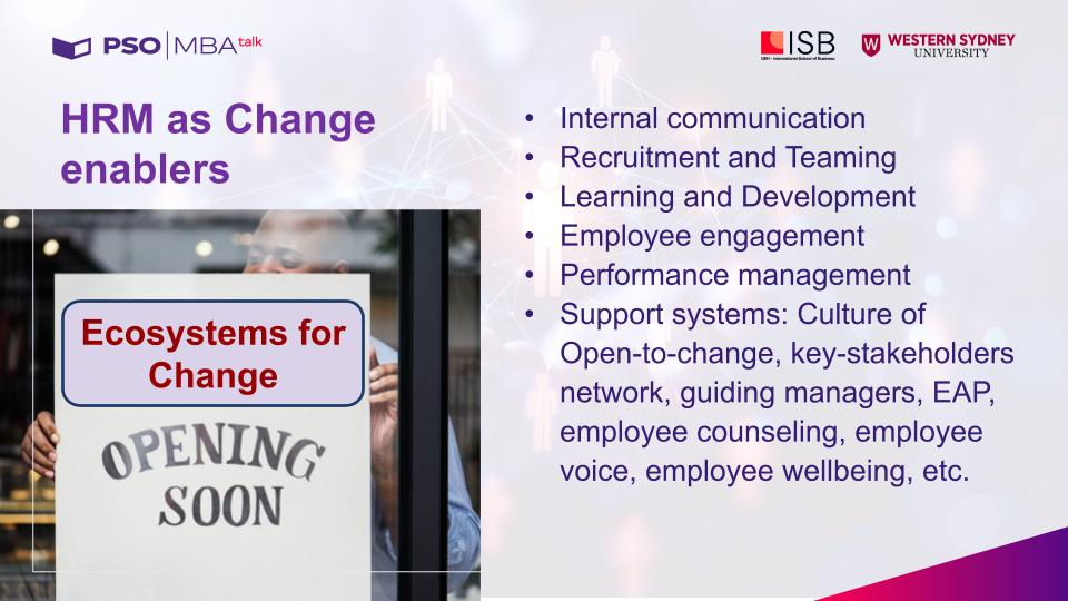 MBA Talk #115: HR is change enabler