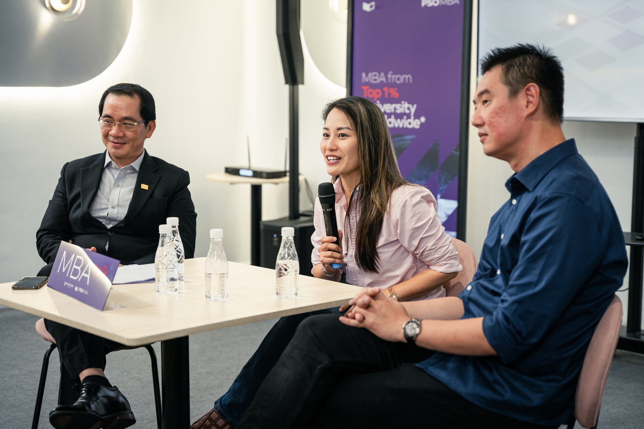 3 chuyên gia Marketing chia sẻ với học viên PSO MBA về brand storytelling (Nguồn: Hình ảnh từ sự kiện).