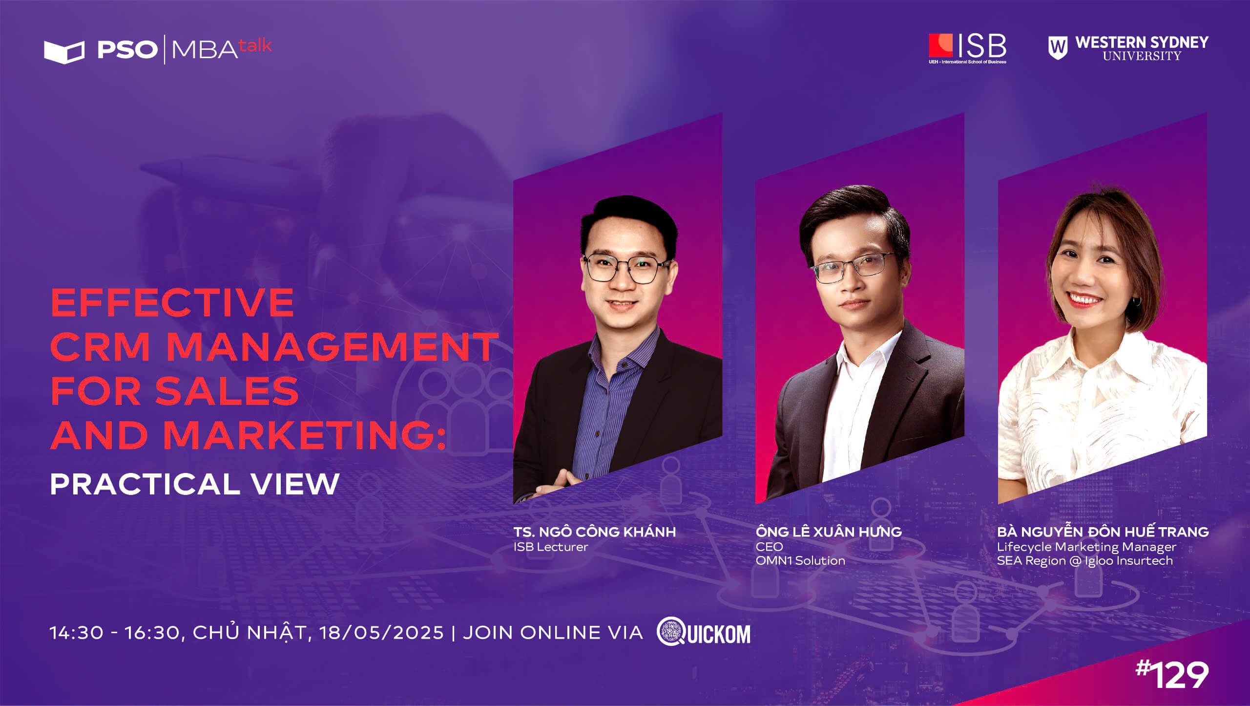 MBA Talk #129: Giải mã bí quyết triển khai CRM hiệu quả trong Sales & Marketing 1 MBA Talk #129