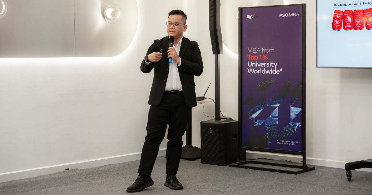 Mar Talks #6: Dữ liệu là mỏ vàng hay bãi mìn trong Personalized Marketing? 1 Ông Đoàn Ngọc Duy – Vice President, Hoa Sen University (Nguồn: Hình ảnh từ sự kiện).