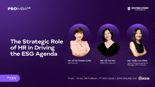 MBA Talk #151: Vai trò chiến lược của HR trong triển khai ESG