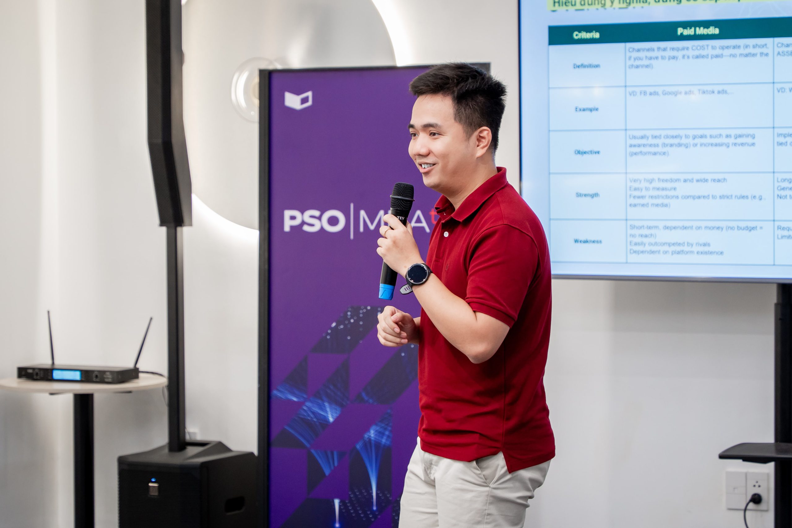 Mar Talks #7: Mô Hình Paid - Owned - Earned: Bí quyết tăng trưởng truyền thông cho Marketer 4 Anh Hưng chia sẻ về cách anh kết hợp 3 kênh truyền thông Paid - Owned - Earned (Nguồn: Hình ảnh từ sự kiện)