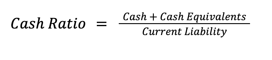 Công thức tỷ số tiền mặt (cash ratio)