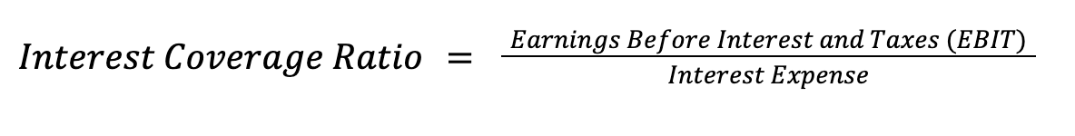 Công thức tỷ số khả năng thanh toán lãi vay (interest coverage ratio)