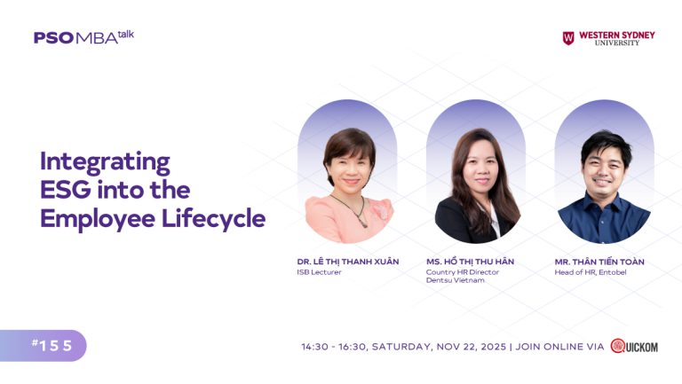 MBA Talk #155: Tích hợp ESG vào hành trình nhân viên