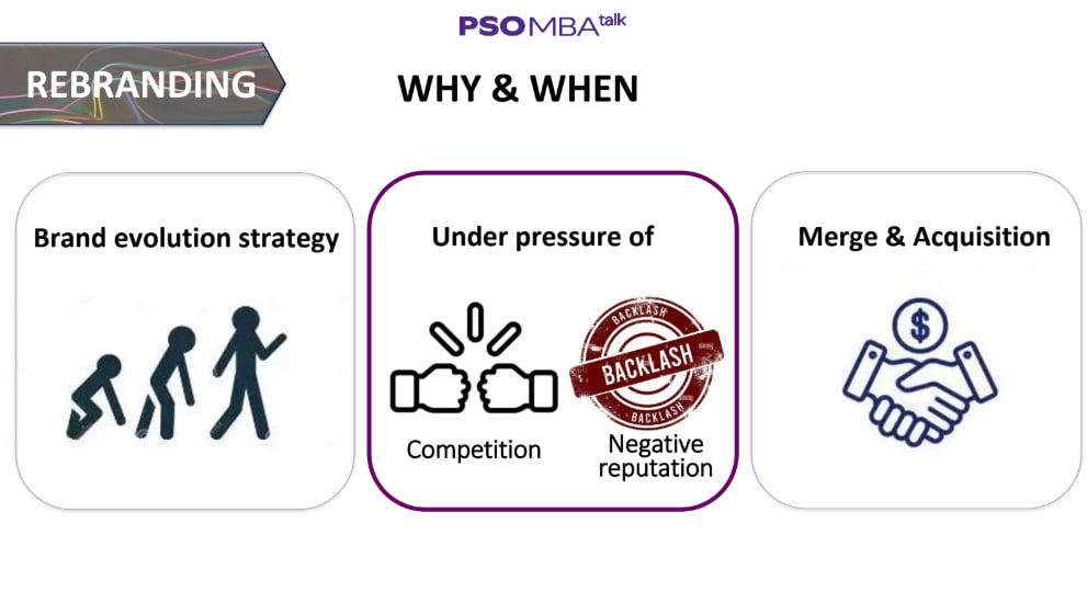 3 động lực chính để rebranding (Nguồn: Diễn giả cung cấp).