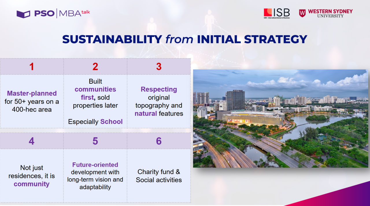 Chiến lược “xây dựng cộng đồng trước” của Phú Mỹ Hưng (Nguồn: Diễn giả chia sẻ).