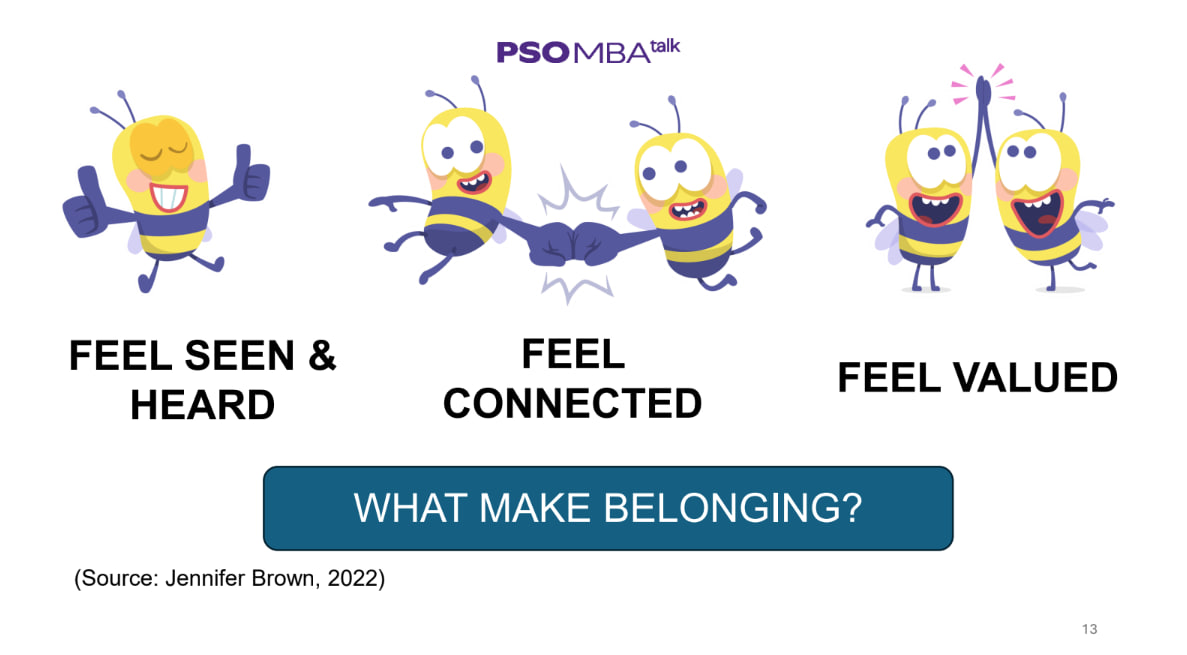 3 đặc điểm của cảm giác thuộc về (Nguồn: Diễn giả cung cấp).