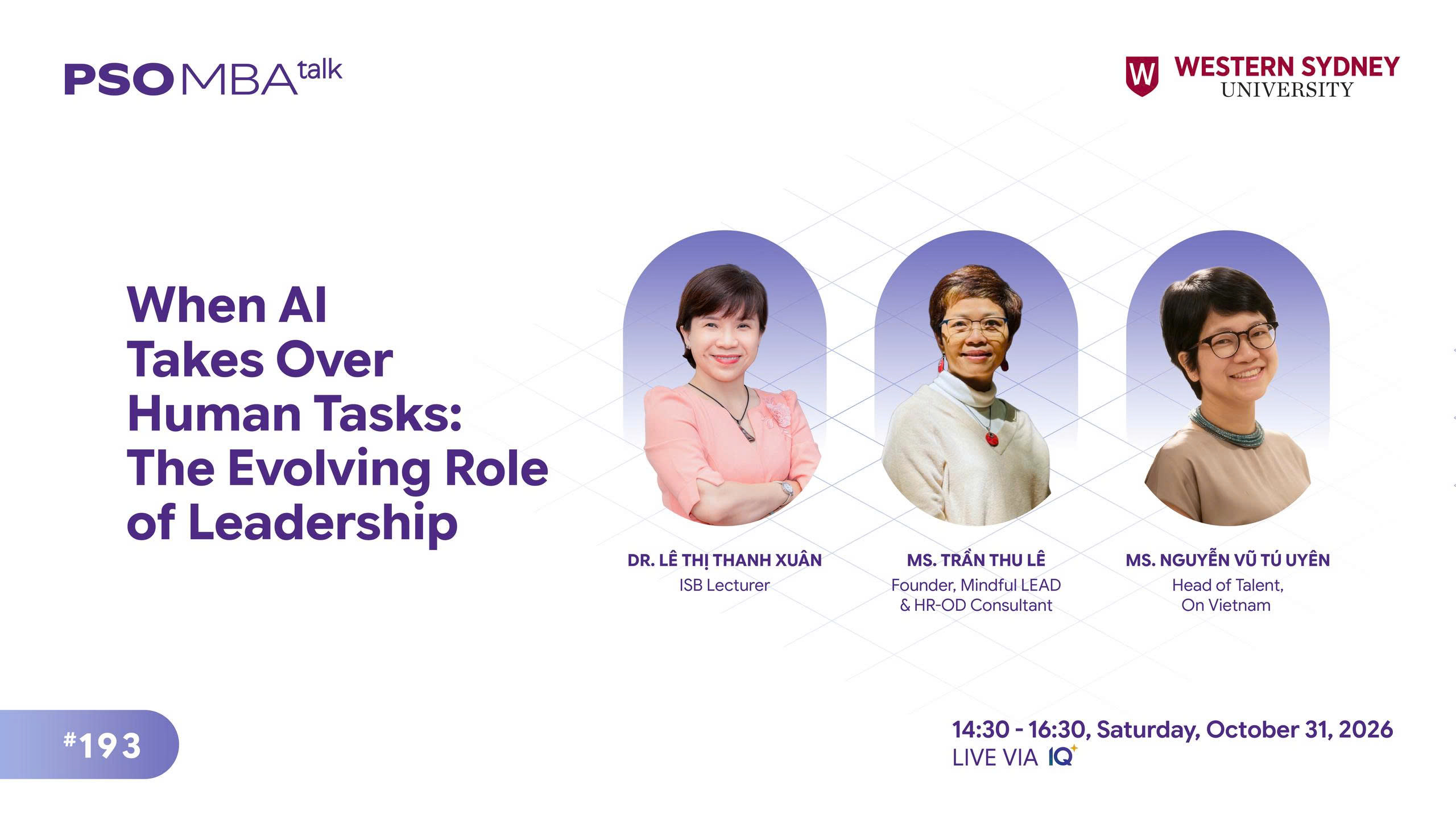 MBA Talk #193: Khi AI “san sẻ” công việc với con người: – Định hình lại bản đồ năng lực lãnh đạo